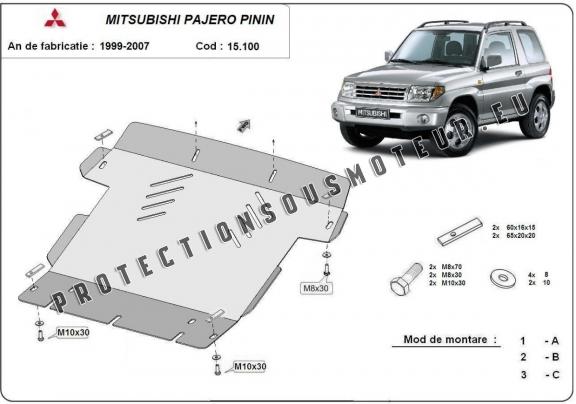 Protection Sous Moteur Mitsubishi Pajero Pinin