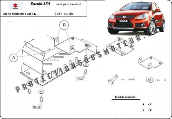 Protection du différentiel Suzuki SX 4