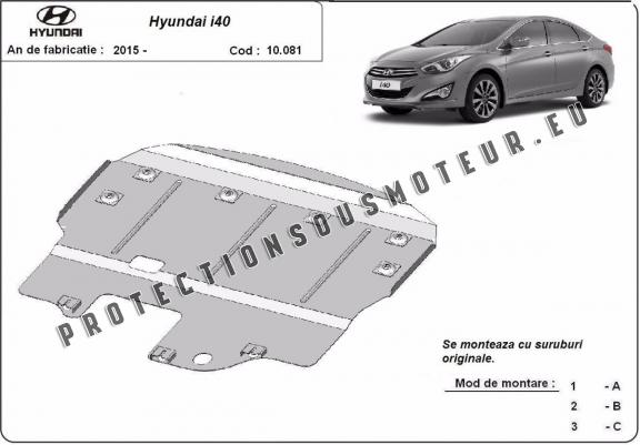 Protection sous moteur et de la boîte de vitesse Hyundai i40