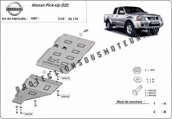 Protection de la boîte de vitesse  Nissan Pick Up
