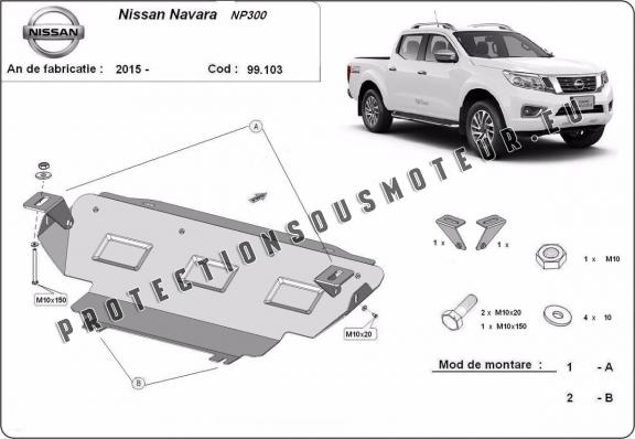 Protection de radiateur Nissan Navara NP300 - D23