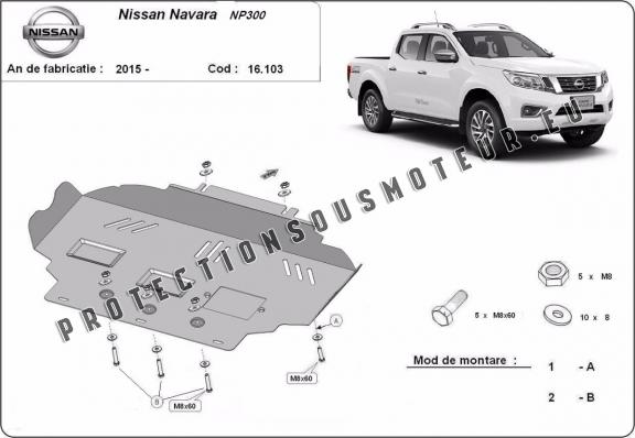 Protection Sous Moteur Nissan Navara NP300 - D23