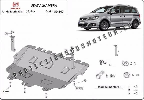 Protection sous moteur et de la boîte de vitesse Seat Alhambra