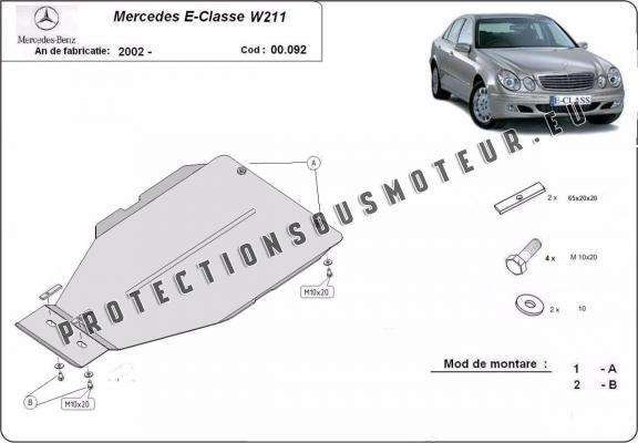 Protection de la boîte de vitesse Mercedes E-Clasee W211 automatique