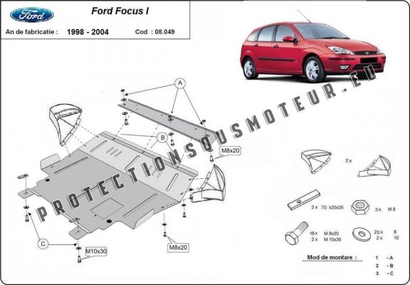 Protection sous moteur et de la boîte de vitesse Ford Focus 1