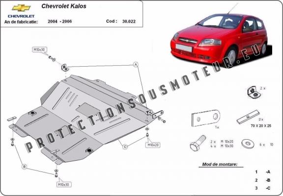 Protection sous moteur et de la boîte de vitesse Chevrolet Kalos