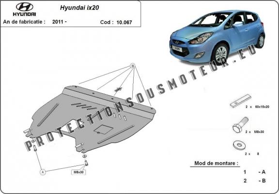 Protection sous moteur et de la boîte de vitesse Hyundai ix20
