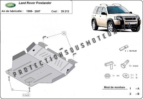 Protection sous moteur et de la boîte de vitesse Land Rover Freelander 1