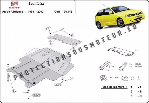 Protection sous moteur et de la boîte de vitesse Seat Ibiza