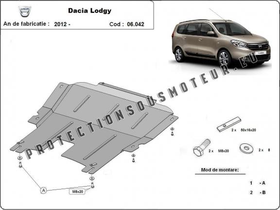 Protection sous moteur et de la boîte de vitesse Dacia Lodgy