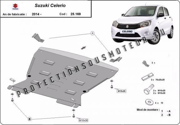 Protection sous moteur et de la boîte de vitesse Suzuki Celerio