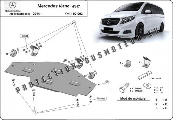 Protection EGR, system STOP&GO Mercedes Viano W447 4x2, 1.6 D