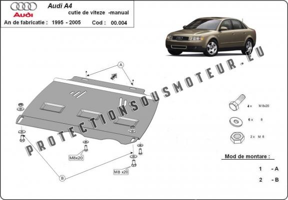 Protection de la boîte de vitesse Audi A4  B6 - manuelle