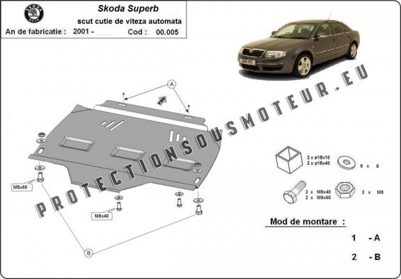 Protection de la boîte de vitesse Skoda Superb - automatique