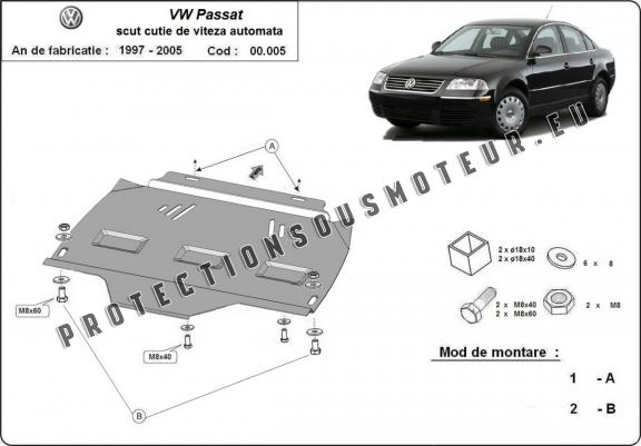 Protection de la boîte de vitesse VW Passat  B5, B5.5- automatique