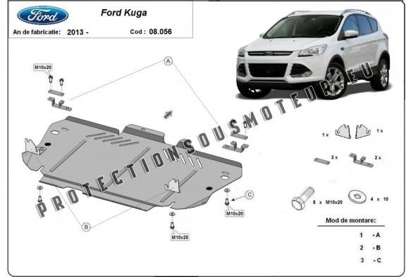 Protection sous moteur et de la boîte de vitesse Ford Kuga