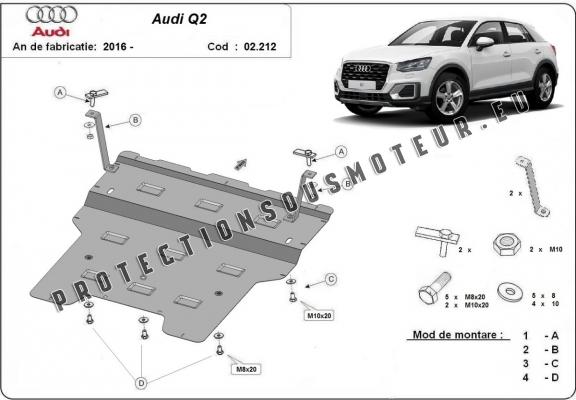 Protection sous moteur et de la boîte de vitesse Audi Q2