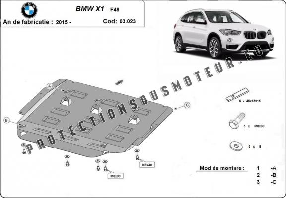 Protection sous moteur et de la boîte de vitesse BMW X1  F48