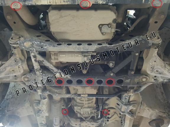Protection sous moteur et de la boîte de vitesse Mercedes Viano W447 2.2 D, 4x2 