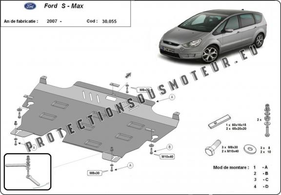 Protection sous moteur et de la boîte de vitesse Ford S - Max