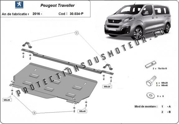 Protection sous moteur et de la boîte de vitesse Peugeot Traveller MPV
