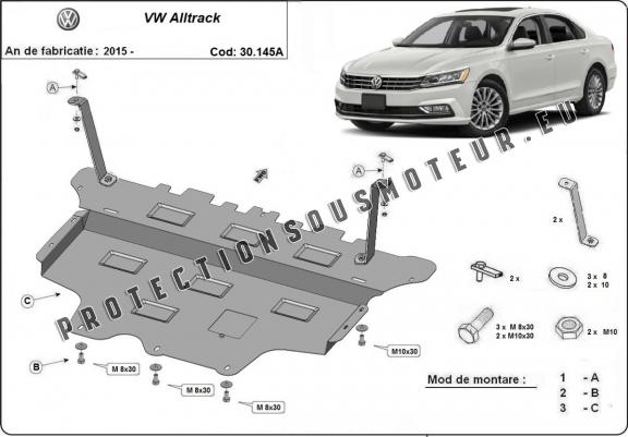 Protection sous moteur et de la boîte de vitesse VW Passat Alltrack - Boîte de vitesse automatique