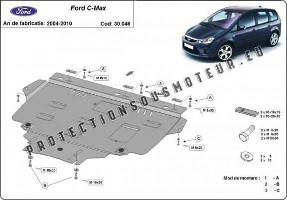 Protection sous moteur et de la boîte de vitesse Ford C - Max