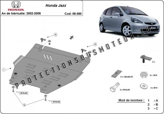 Protection sous moteur et de la boîte de vitesse Honda Jazz