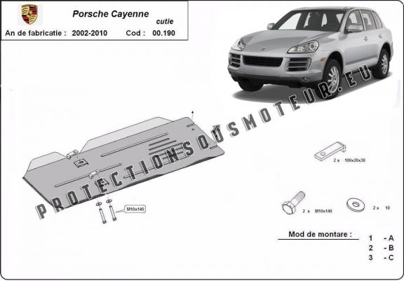 Protection de la boîte de vitesses manuelle Porsche Cayenne