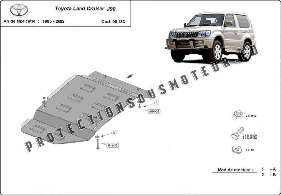 Protection de la boîte de vitesse Toyota Land Cruiser J90 - seulement pour SWB ( 3 portes )