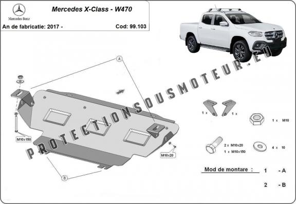 Protection de radiateur Mercedes X-Class