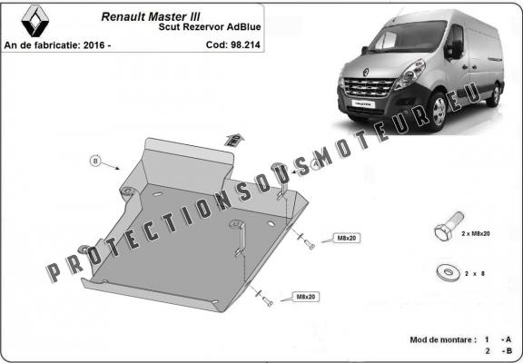 Protection réservoir AdBlue Renault Master 3 - Model 2