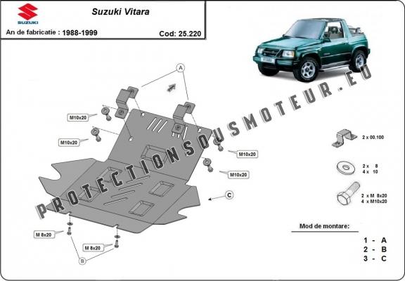 Protection sous moteur et de la radiateur Suzuki Vitara