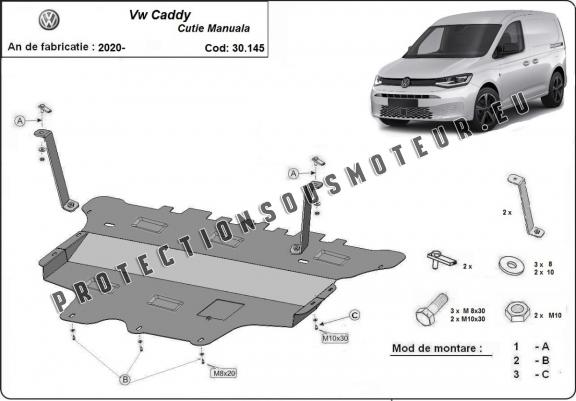 Protection sous moteur et de la boîte de vitesse VW Caddy