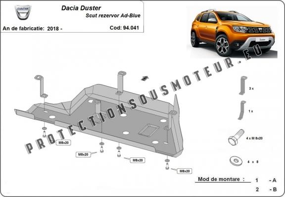 Protection réservoir AdBlue Dacia Duster