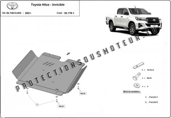 Protection de la boîte de vitesse Toyota Hilux Invincible