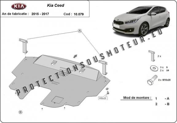 Protection sous moteur et de la boîte de vitesse Kia Ceed 