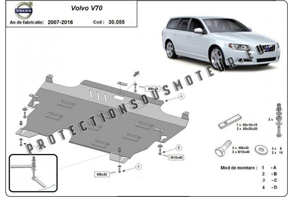 Protection sous moteur et de la boîte de vitesse Volvo V70