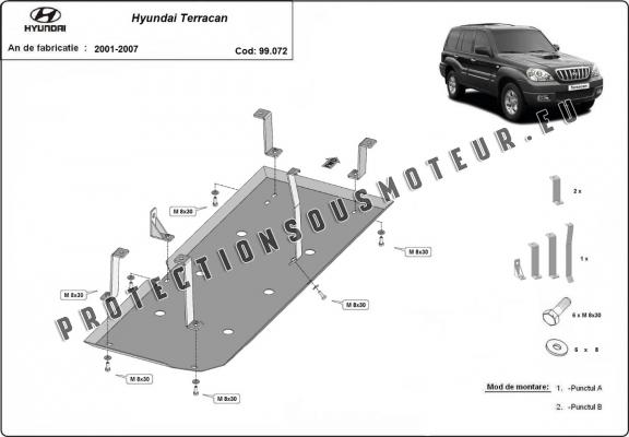 Protection de réservoir  Hyundai Terracan