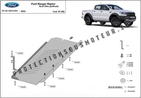 Protection de DPF Ford Ranger Raptor