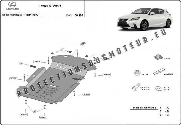 Protection convertisseur catalytique/cat lock Lexus CT200H