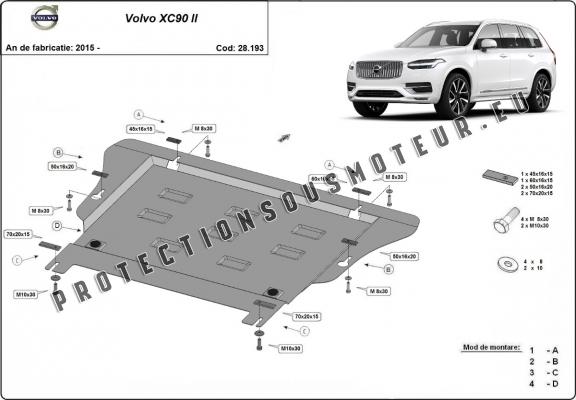 Protection sous moteur et de la boîte de vitesse Volvo XC90