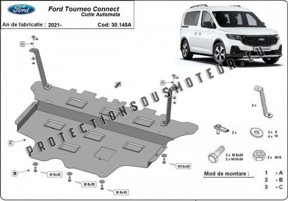 Protection sous moteur et de la boîte de vitesse Ford Tourneo Connect - Boîte de vitesse automatique