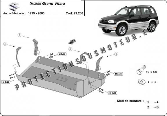 Protection de réservoir Suzuki Grand Vitara