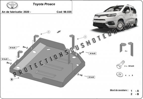 Protection réservoir AdBlue Toyota Proace