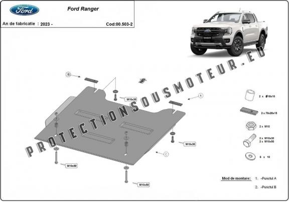 Protection de la boîte de transfert Ford Ranger